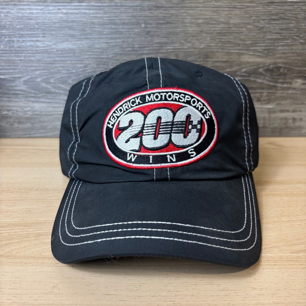 Hendrick Motorsports‎ Hat Cap Strap Back Black Racing Adjustable